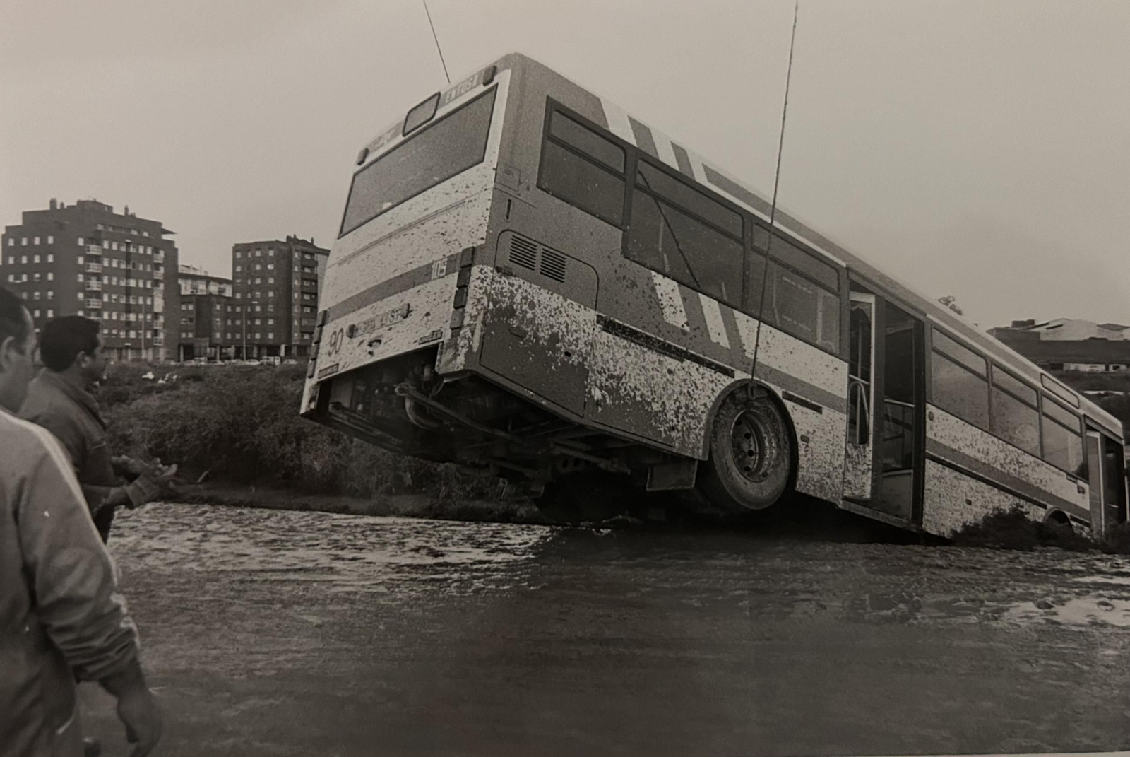 Efectos del temporal e inundaciones de enero de 1996 en Huelva.
