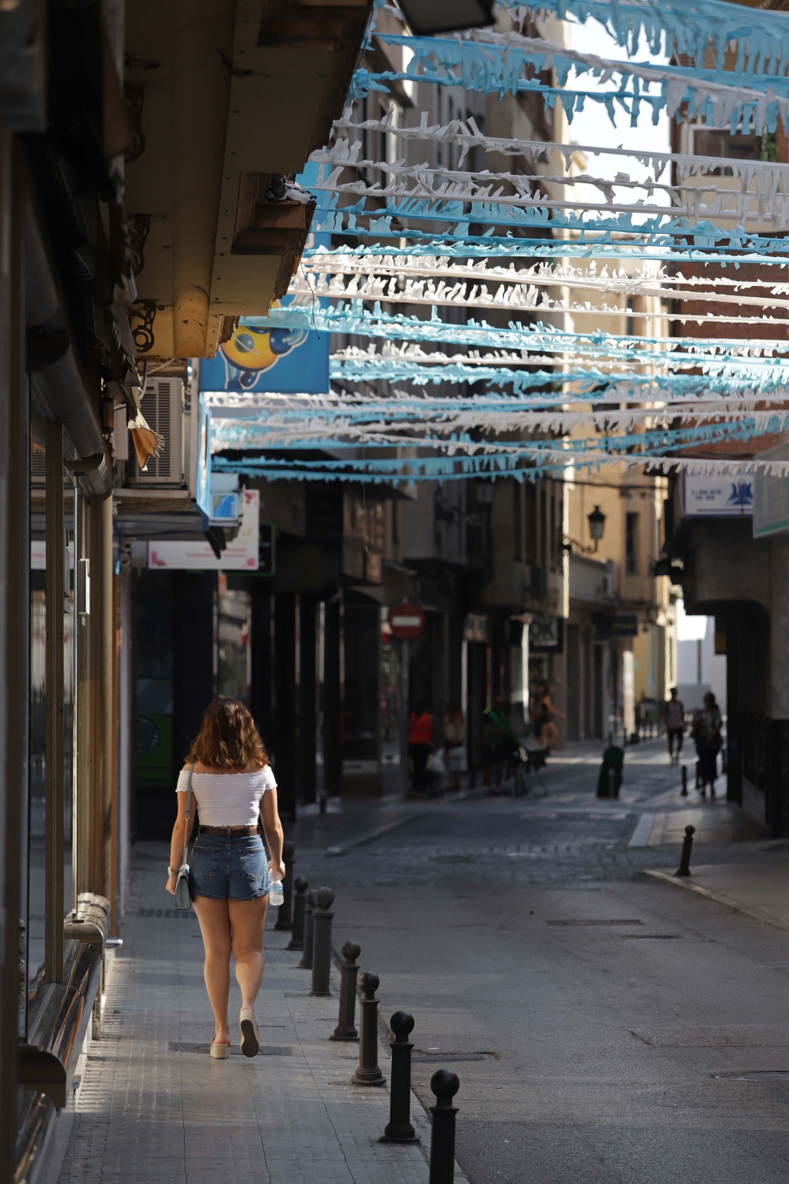 La calle Carboneros, ayer.