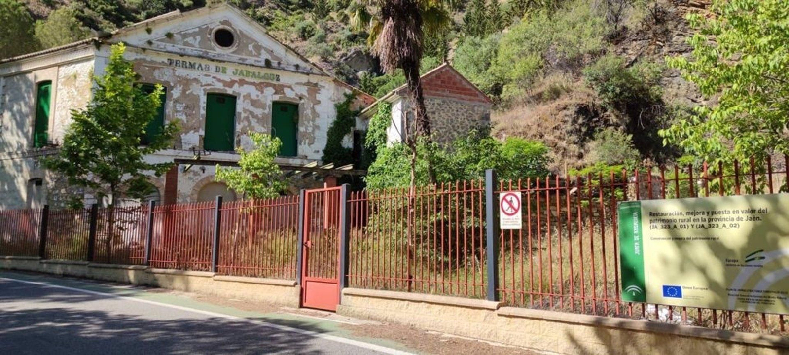 Estado de las termas de Jabalcuz.