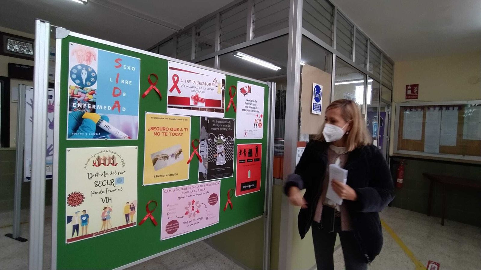 Día Mundial de la Lucha contra el Sida en el IES Sancti Petri de San Fernando