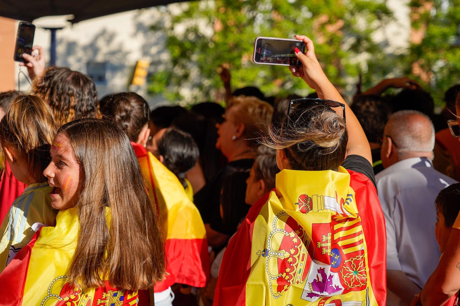 Imágenes del ambiente durante la final de la Eurocopa entre España e Inglaterra Imágenes del ambiente durante la final de la Eurocopa entre España e Inglaterra