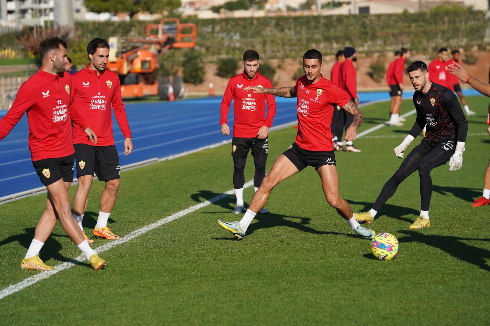 Así ha sido el entrenamiento del Almería este miércoles