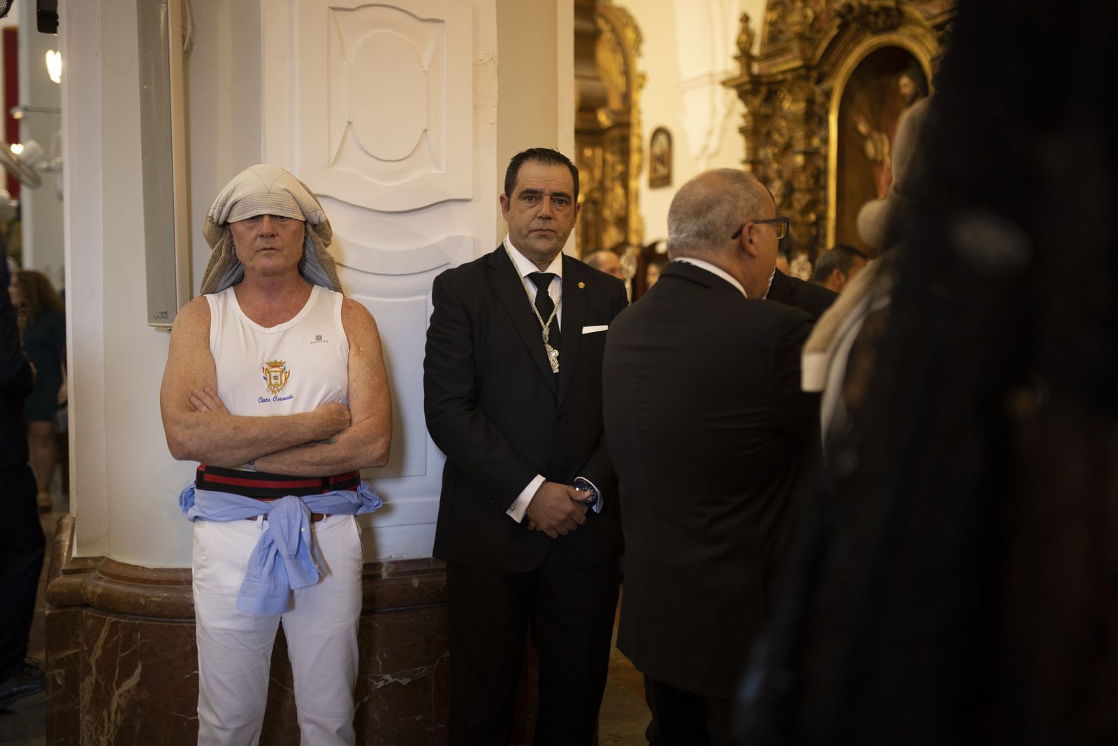Imágenes de la procesión de la Virgen de la Cinta por el centro de la ciudad