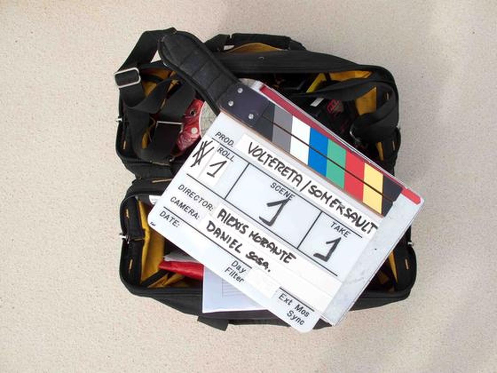 Imágenes del rodaje de 'Voltereta'en New Jersey, con vista al 'Skyline' de Manhattan. / J.D.