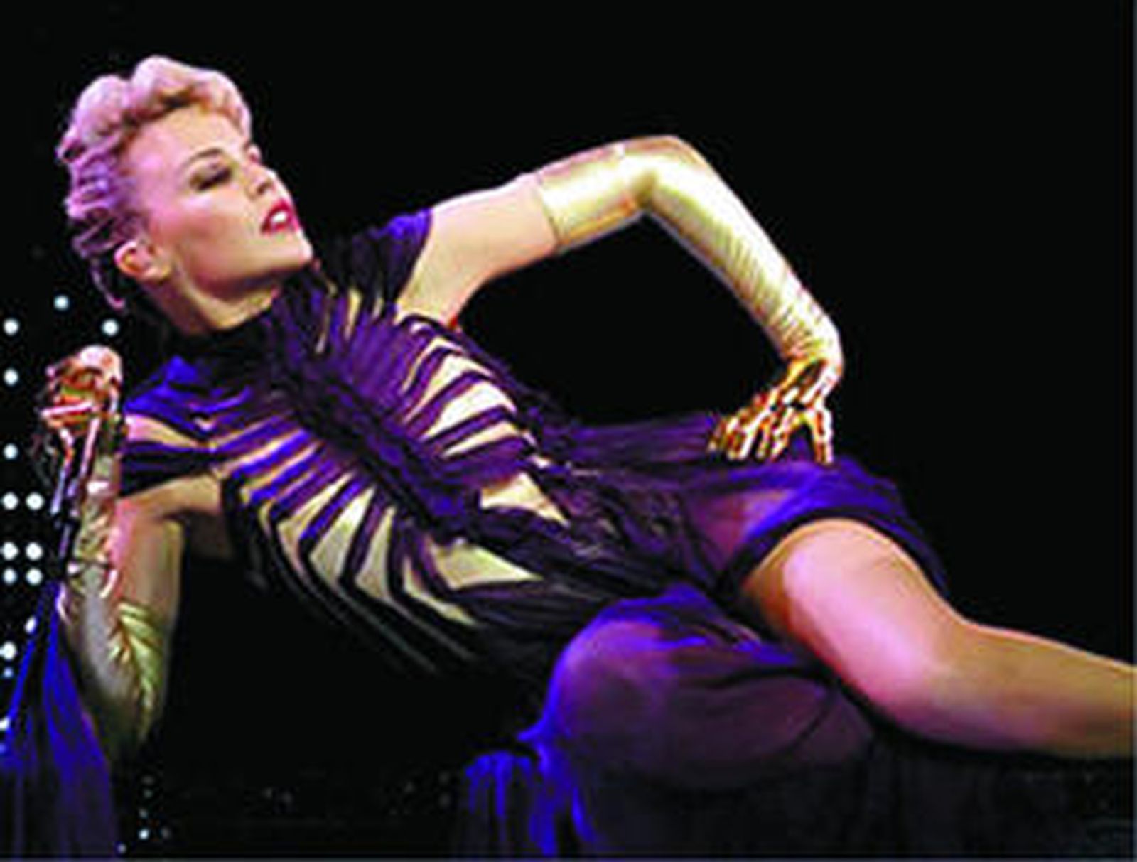 Kylie Minogue, durante una de sus actuaciones.