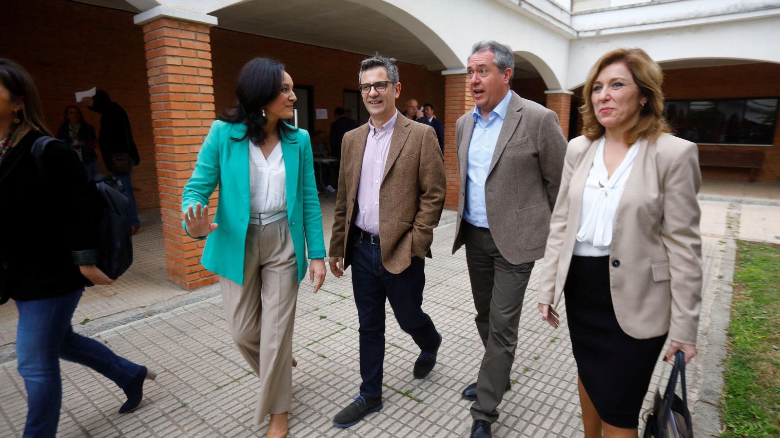 Rafi Crespín, Félix Bolaños, Juan Espadas y Ana María Romero.