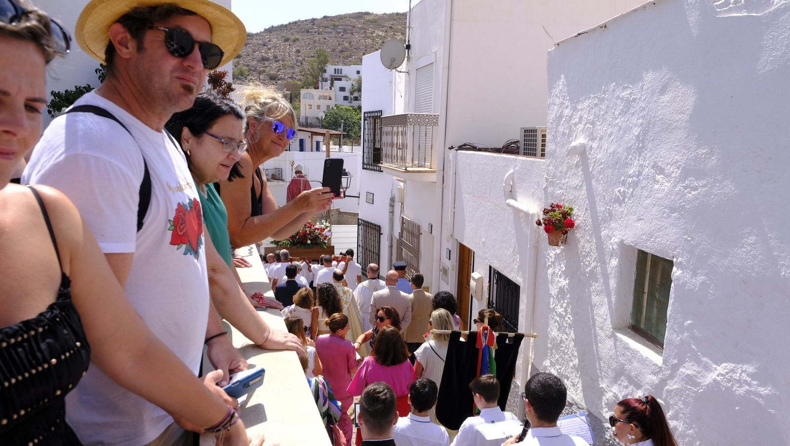 La Procesión de San Agustín en Mojácar, en imágenes