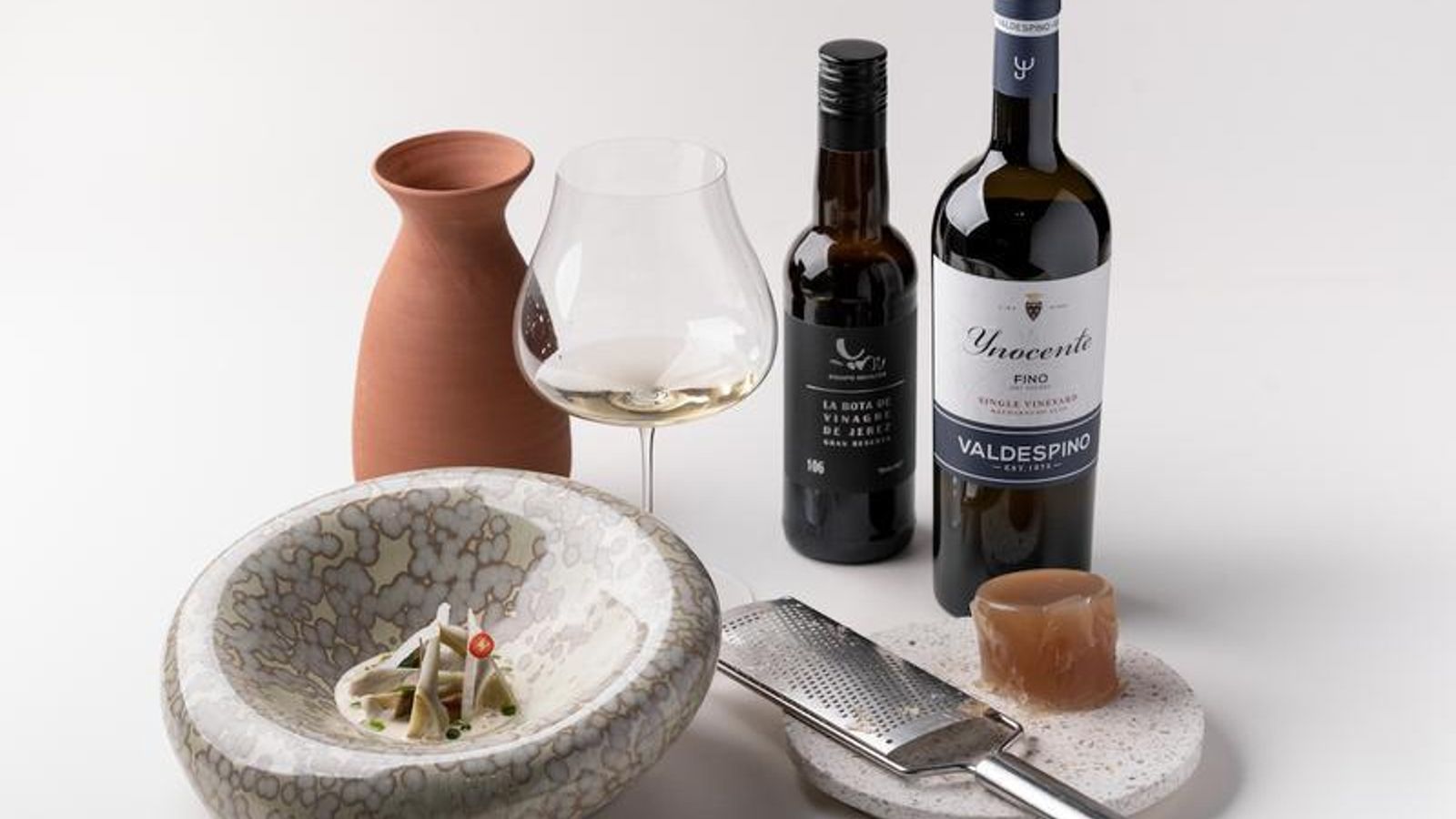 Alcachofa y jerez, entrante del equipo belga. Alcachofa y jerez, entrante del equipo belga.
