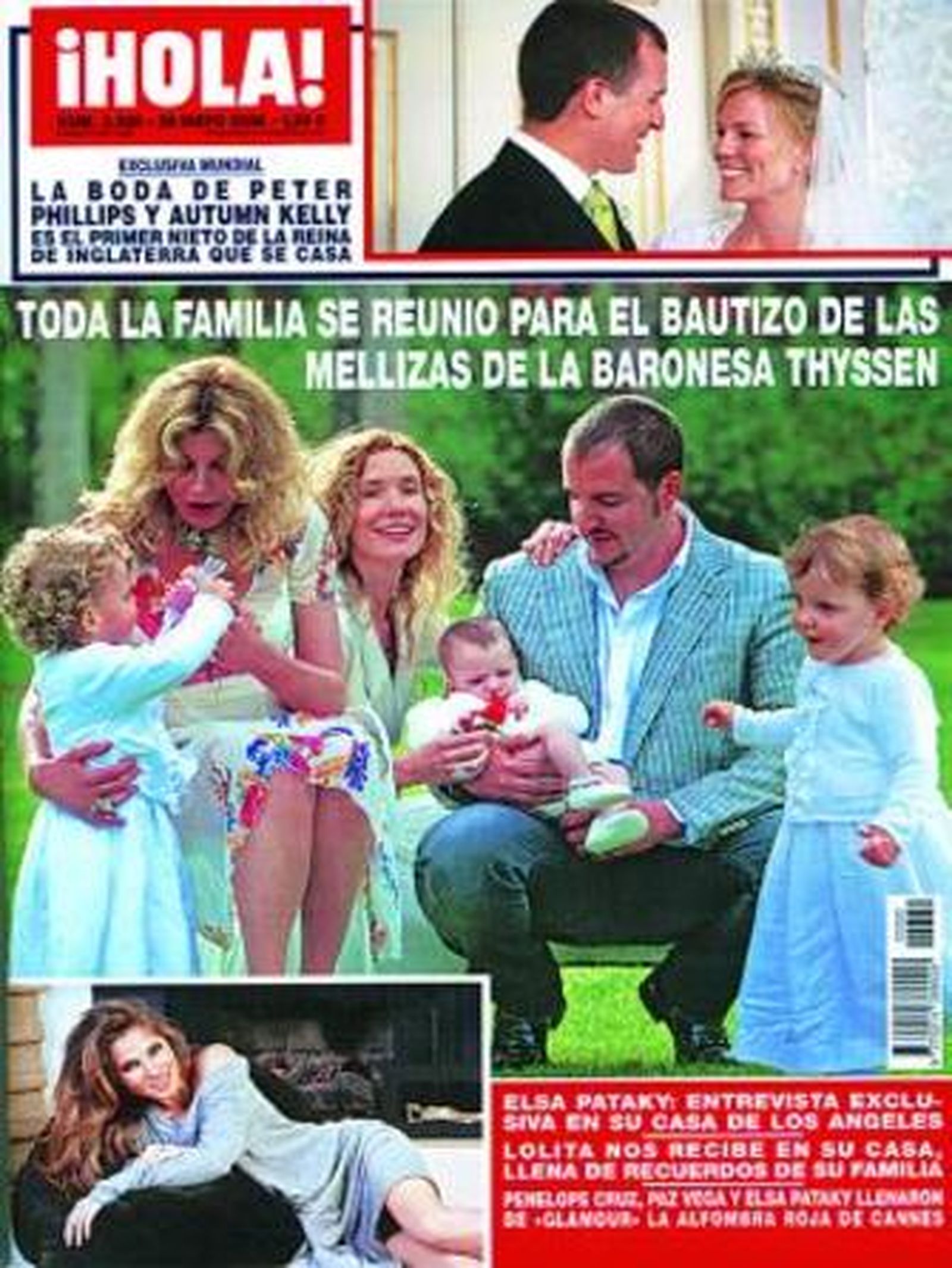 Los Thyssen se reúnen en un bautizo doble