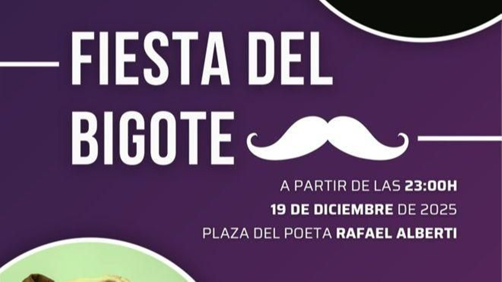 Cartel anunciador d ela Fiesta del Bigote