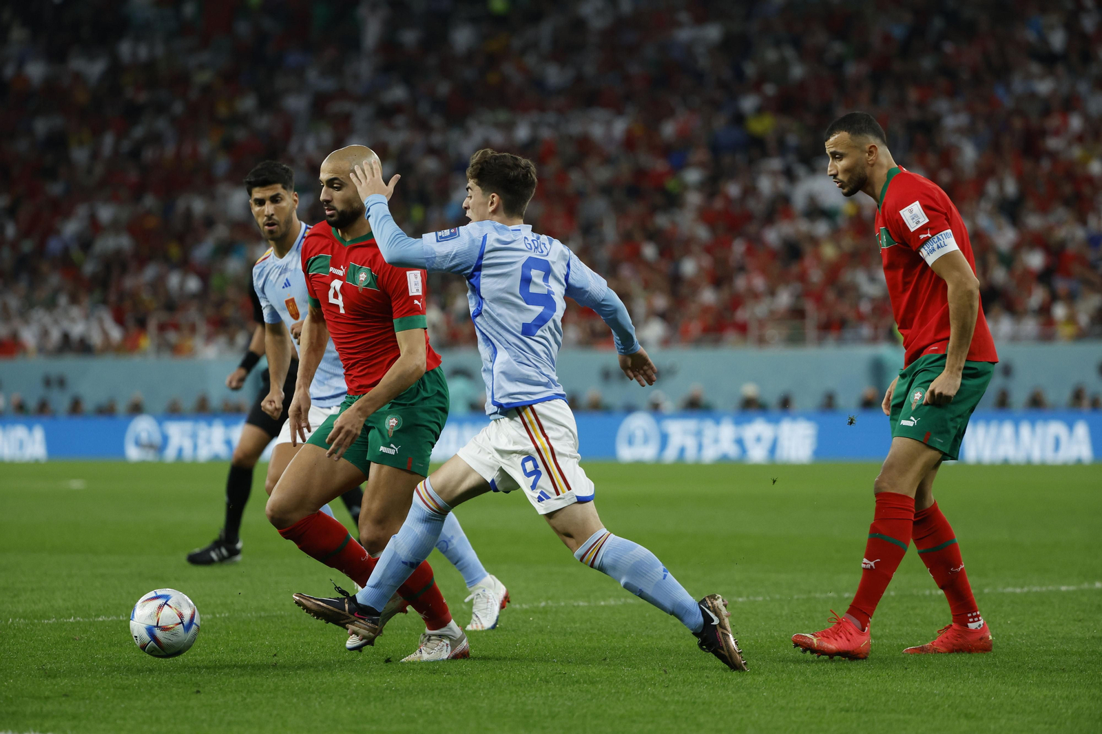 Fotos del Marruecos-España en octavos del Mundial de Qatar