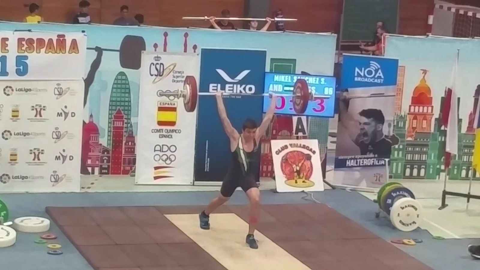 Mikel Sánchez, éxito en halterofilia