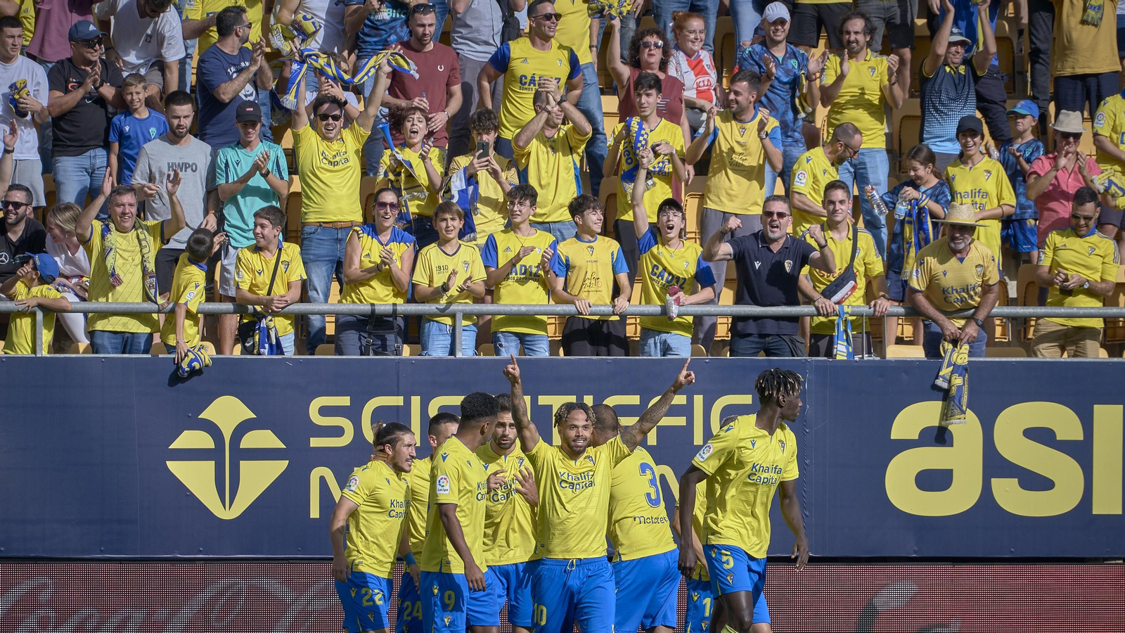 Partido de la victoria del Cádiz CF sobre el Atlético de Madrid