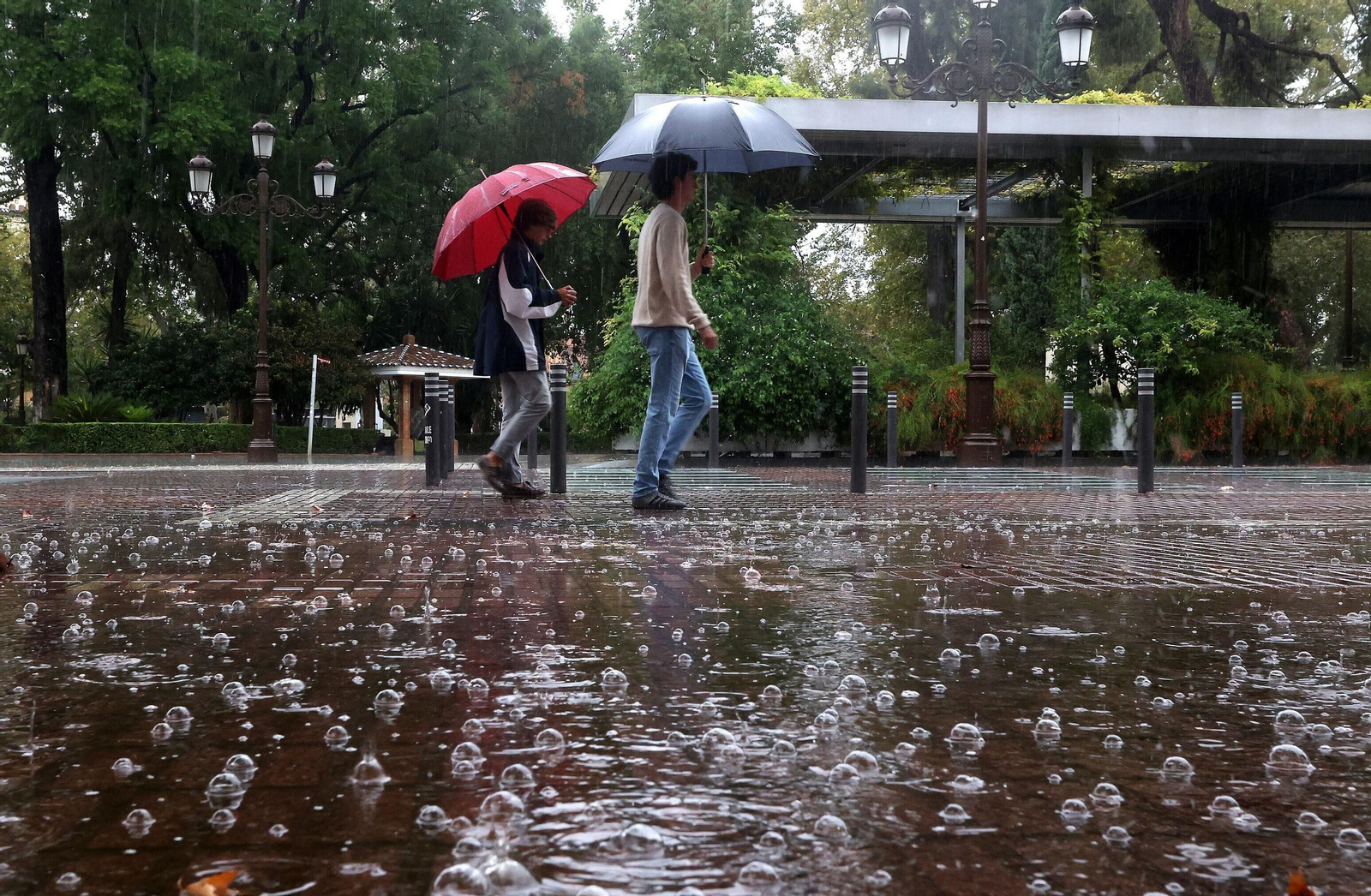 Un día de lluvia en Andalucía.