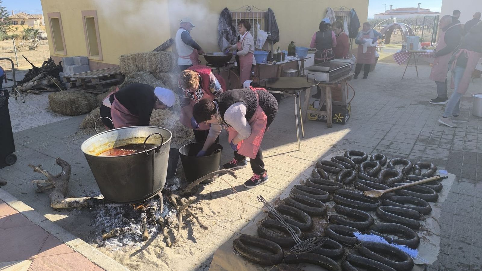 Celebración de la fiesta de la matanza en Antas el pasado año 2025.