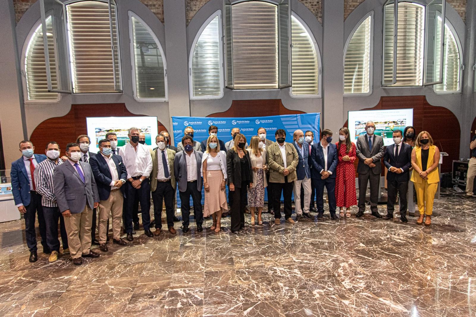 Imágenes de la presentación de la marina del Odiel del Puerto de Huelva
