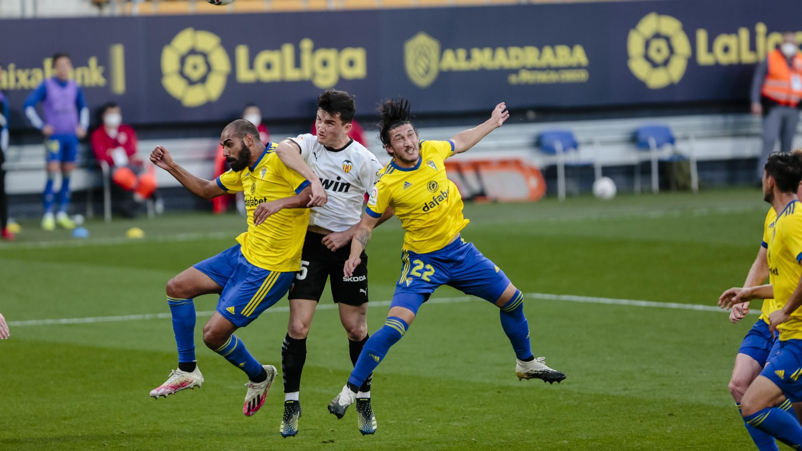 Las Imágenes del partido Cádiz-Valencia