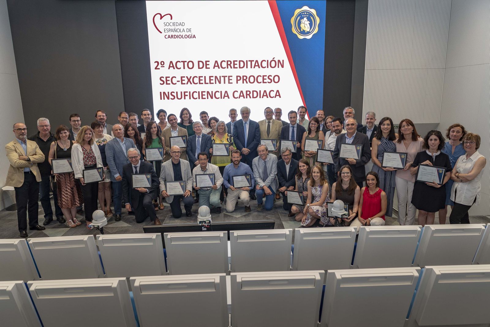 Celebración del acto de acreditación de la Sociedad Española de Cardiología.