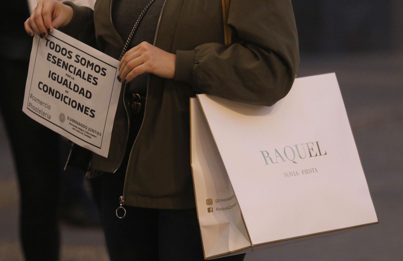 La manifestación de los comerciantes del Centro de Córdoba en fotografías