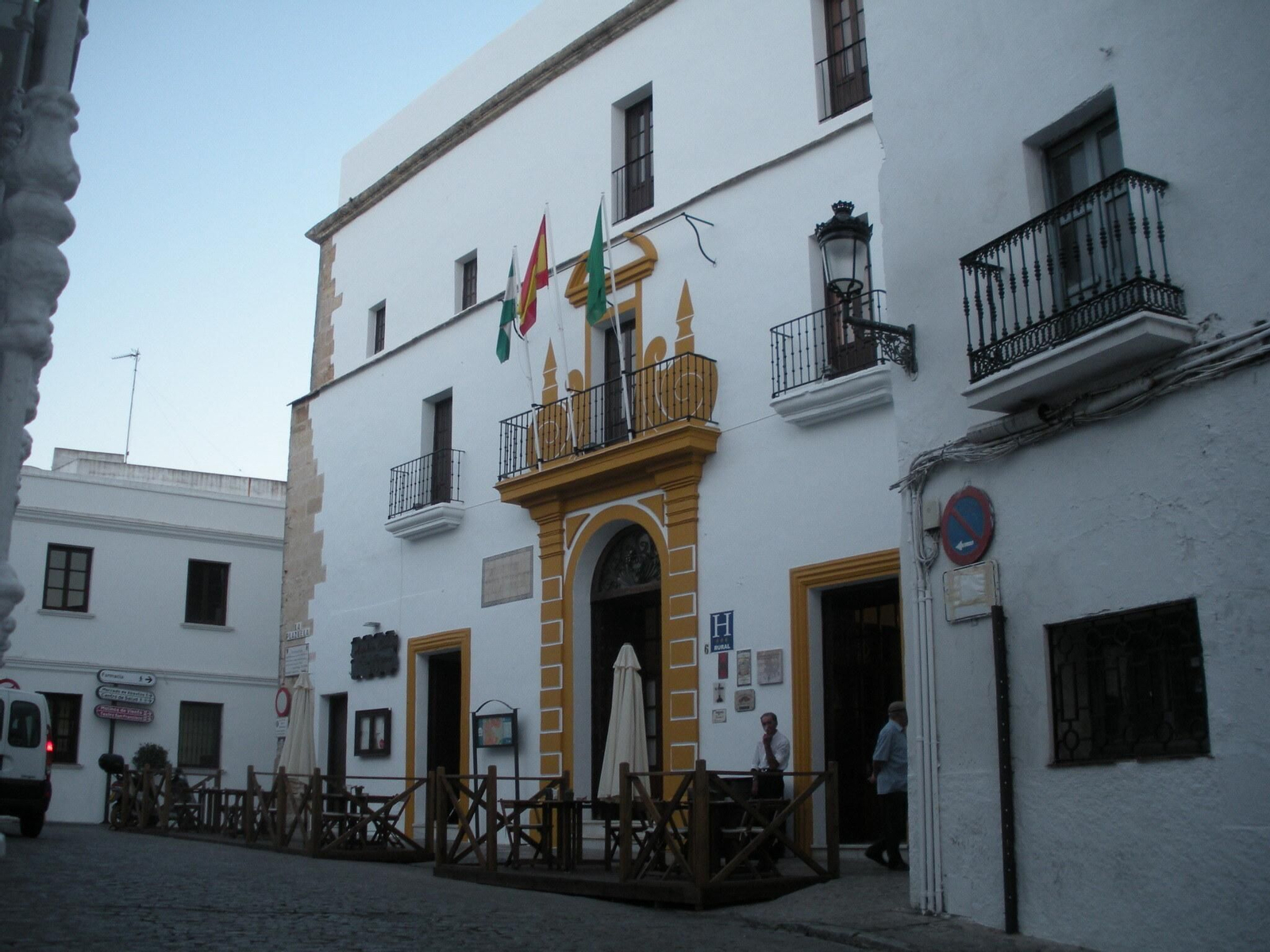 El Hotel Convento de San Francisco de Vejer donde se produjo el accidente.