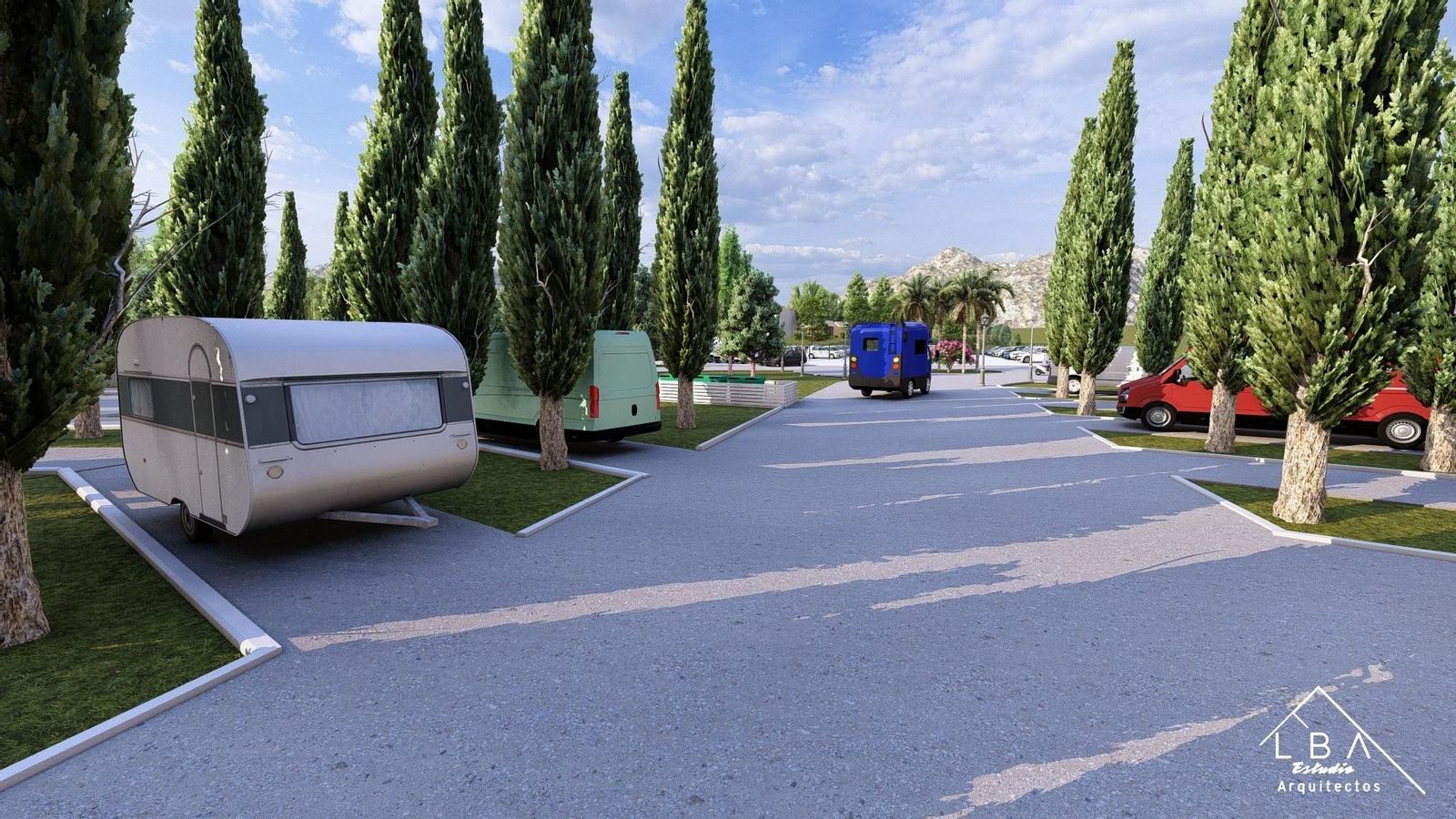 Bocetos digitales del futuro Eco Active Resort de Jaén.
