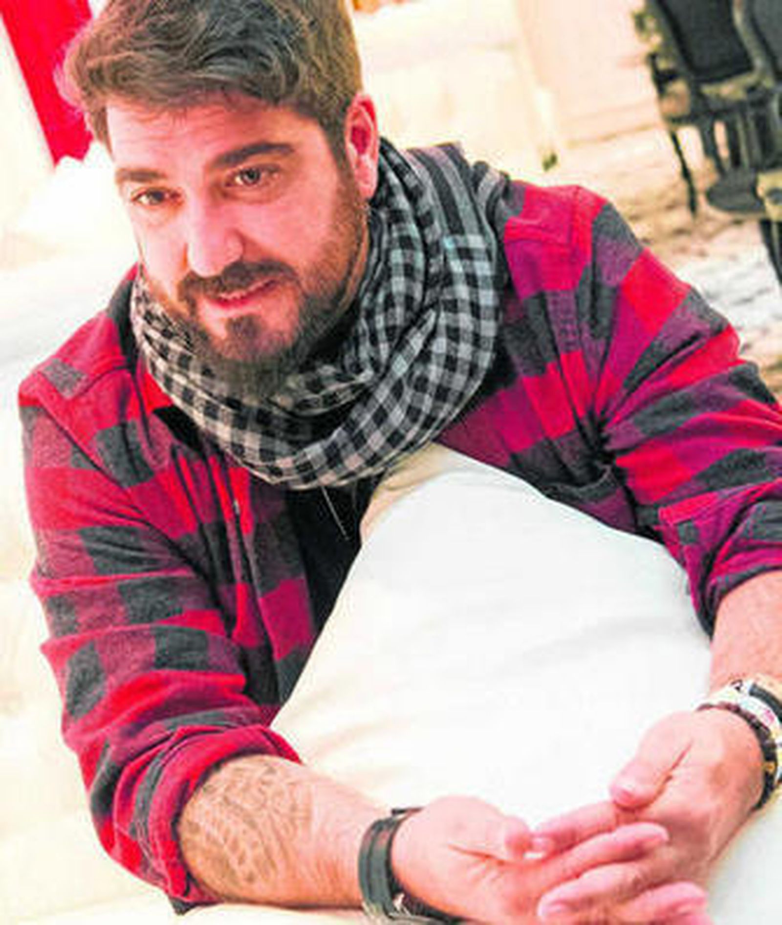 Antonio Orozco (Barcelona, 1972), durante la entrevista.