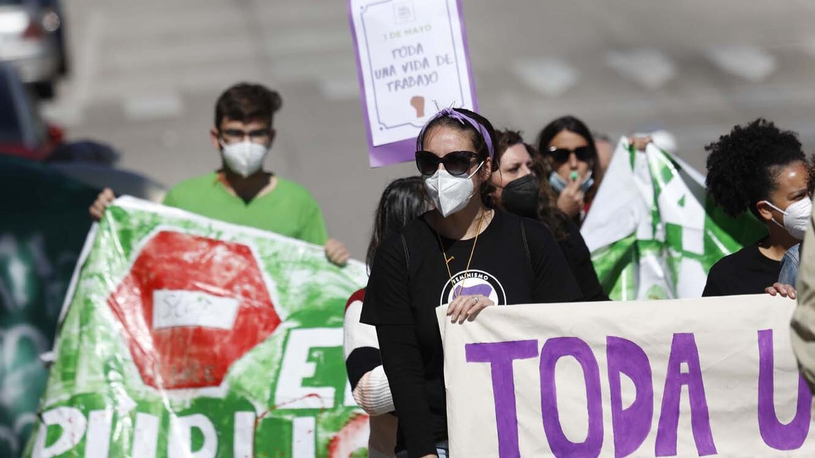 Las foto de la Manifestación del 1 de mayo celebrada por la CGT en Algeciras