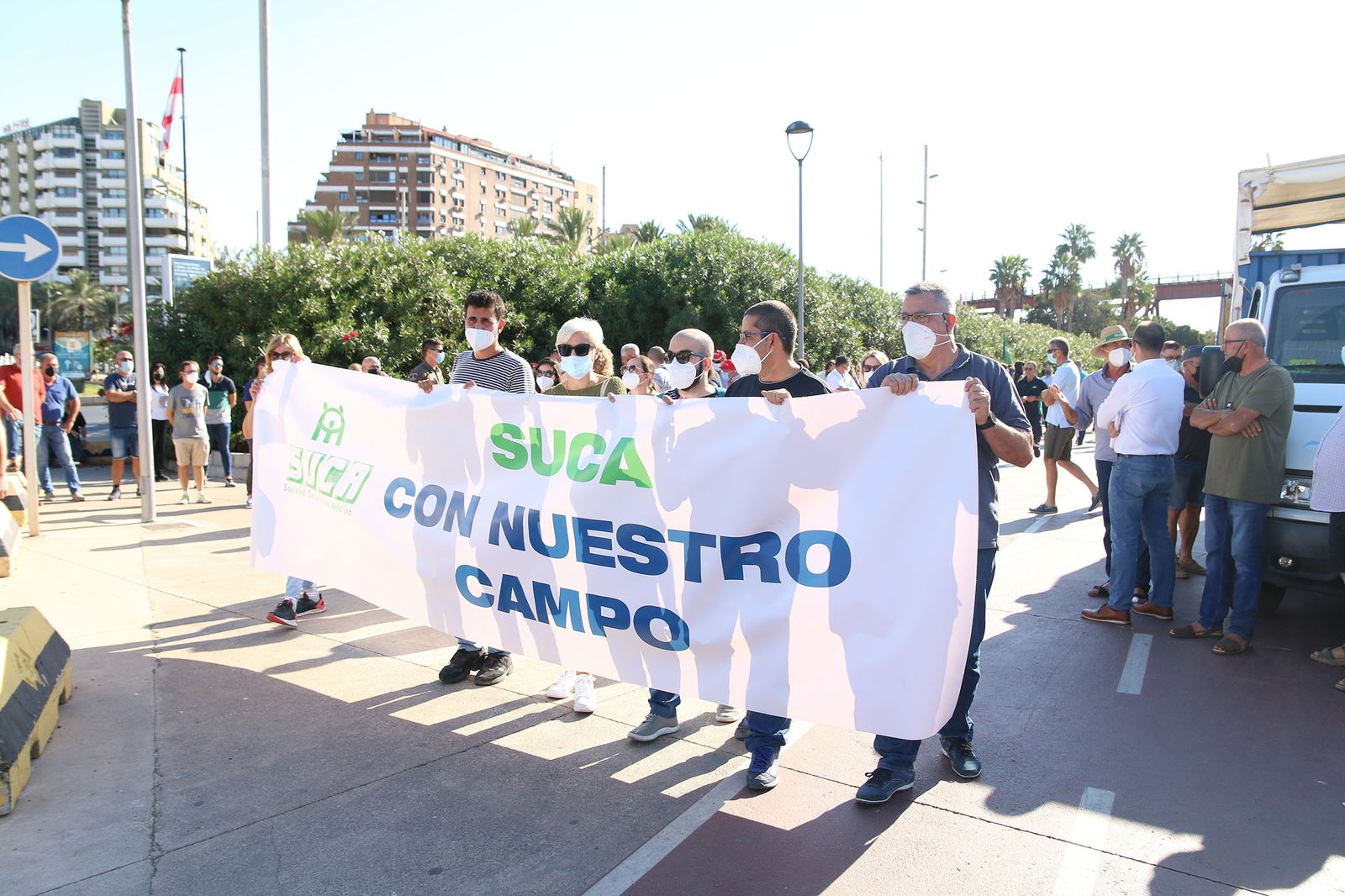 Las imágenes de la manifestación de los agricultores