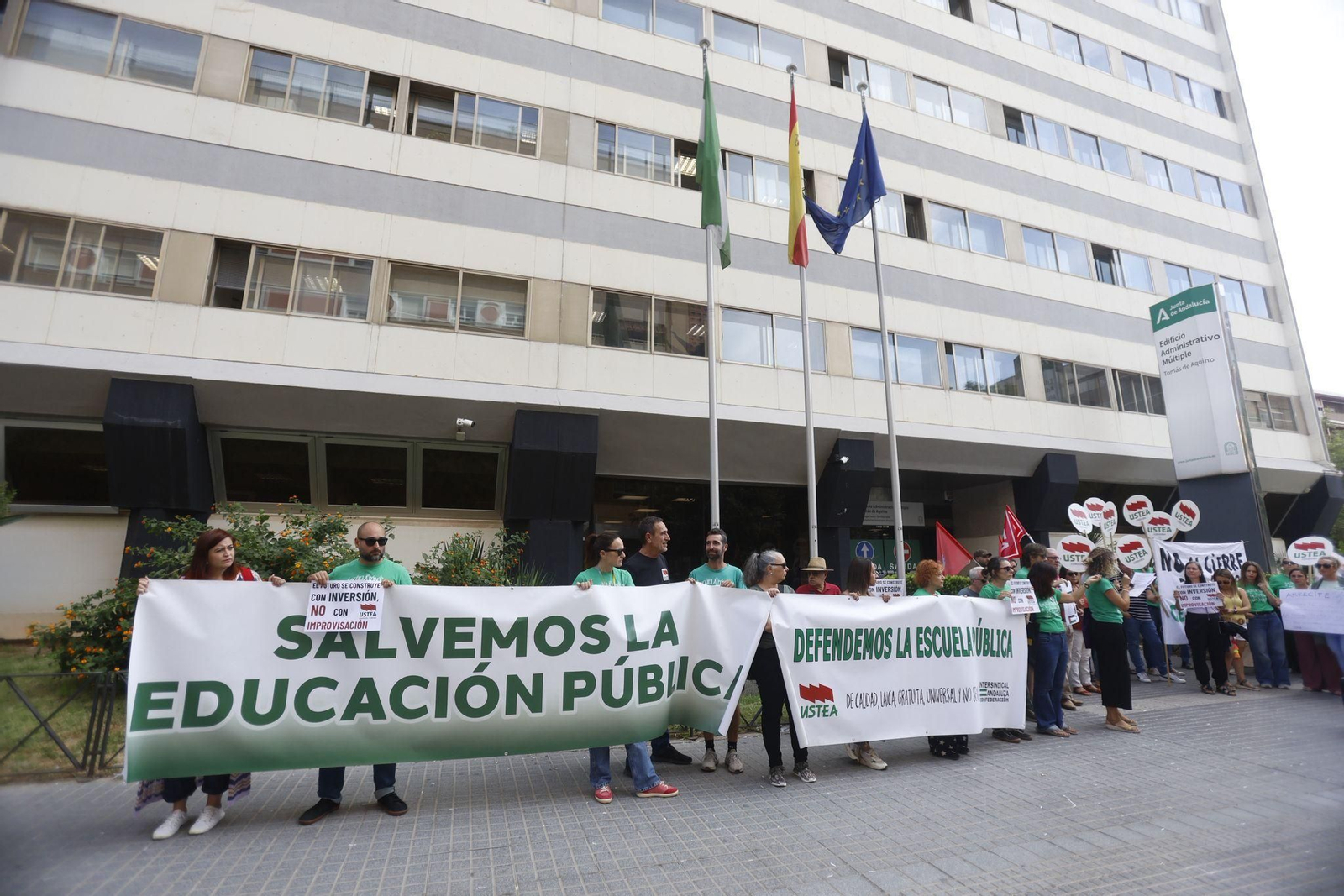 Un momento de la concentración.