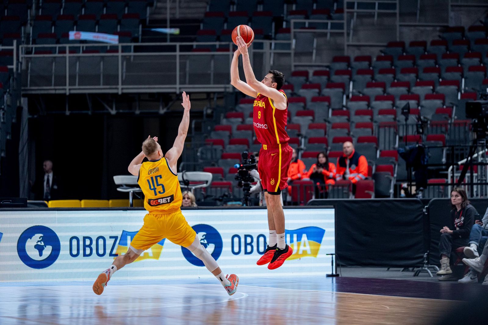 Las mejores fotos del Ucrania-España de baloncesto