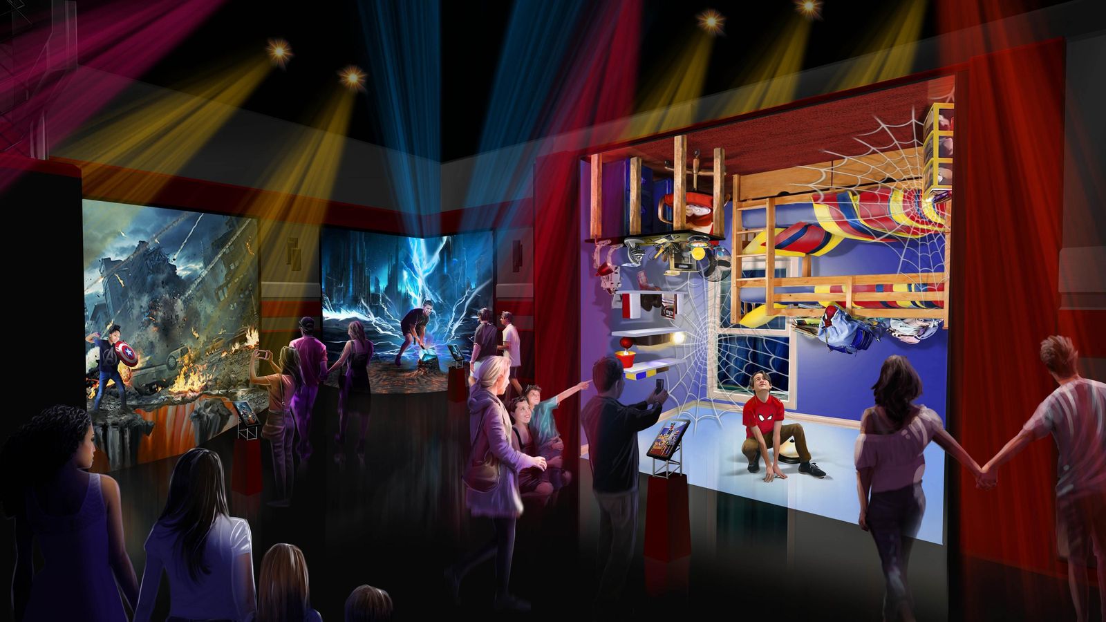 'Super Hero Station' del hotel.