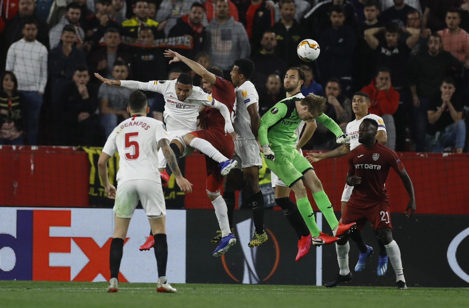 Las imágenes del Sevilla FC- CFR Cluj