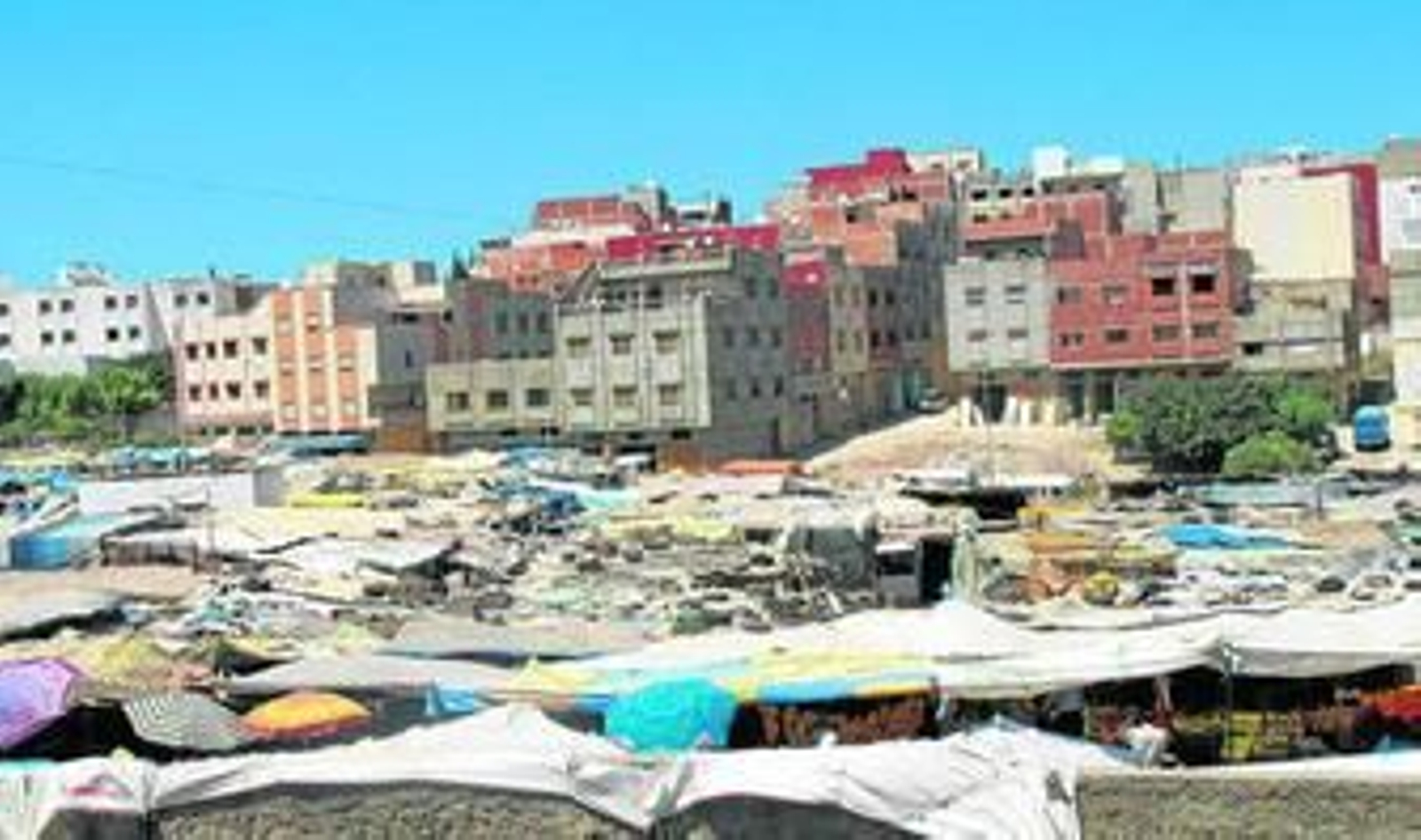 Una instantánea del barrio de Bir Chifa, en Tánger, donde la asociación Gaia desarrolla su proyecto.