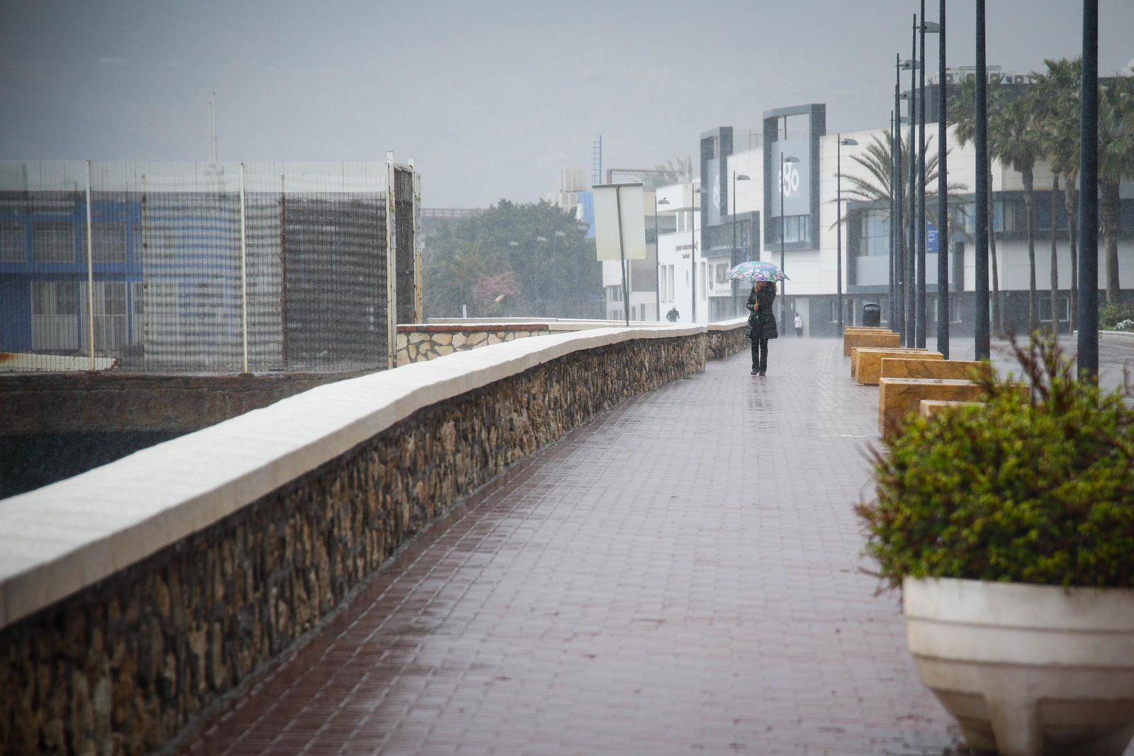 Las mejores imágenes de la lluvia en Almería