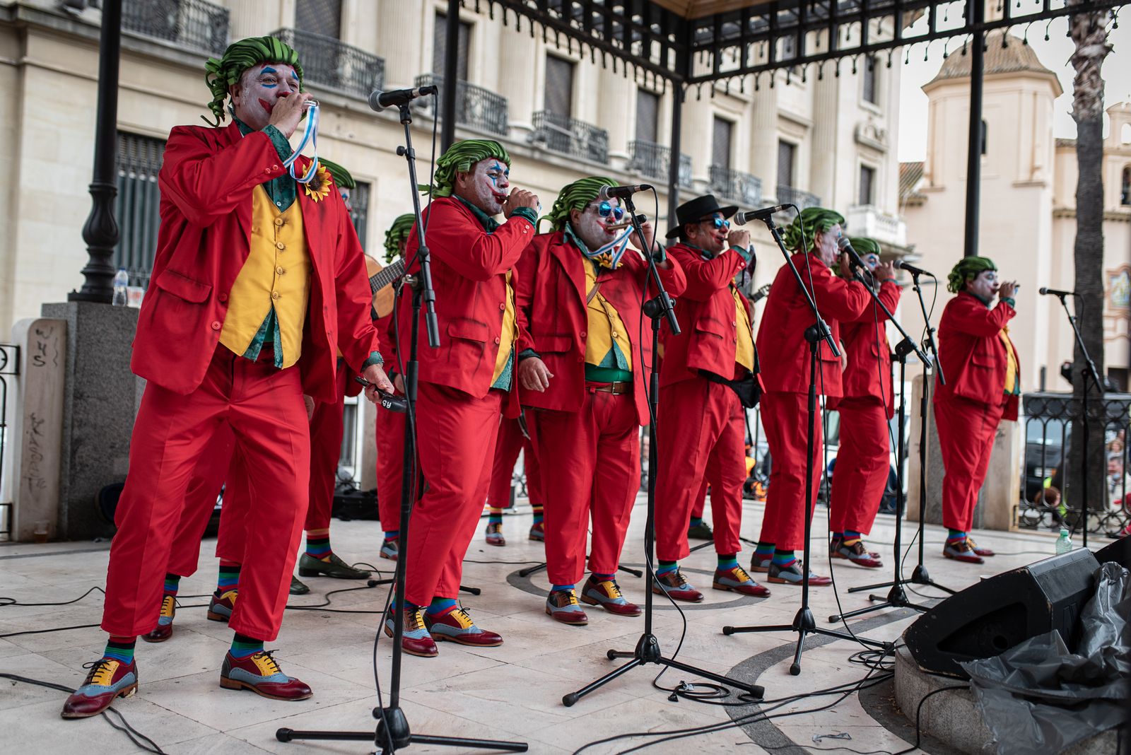 Imágenes de las actuaciones de carnaval en la Plaza de las Monjas