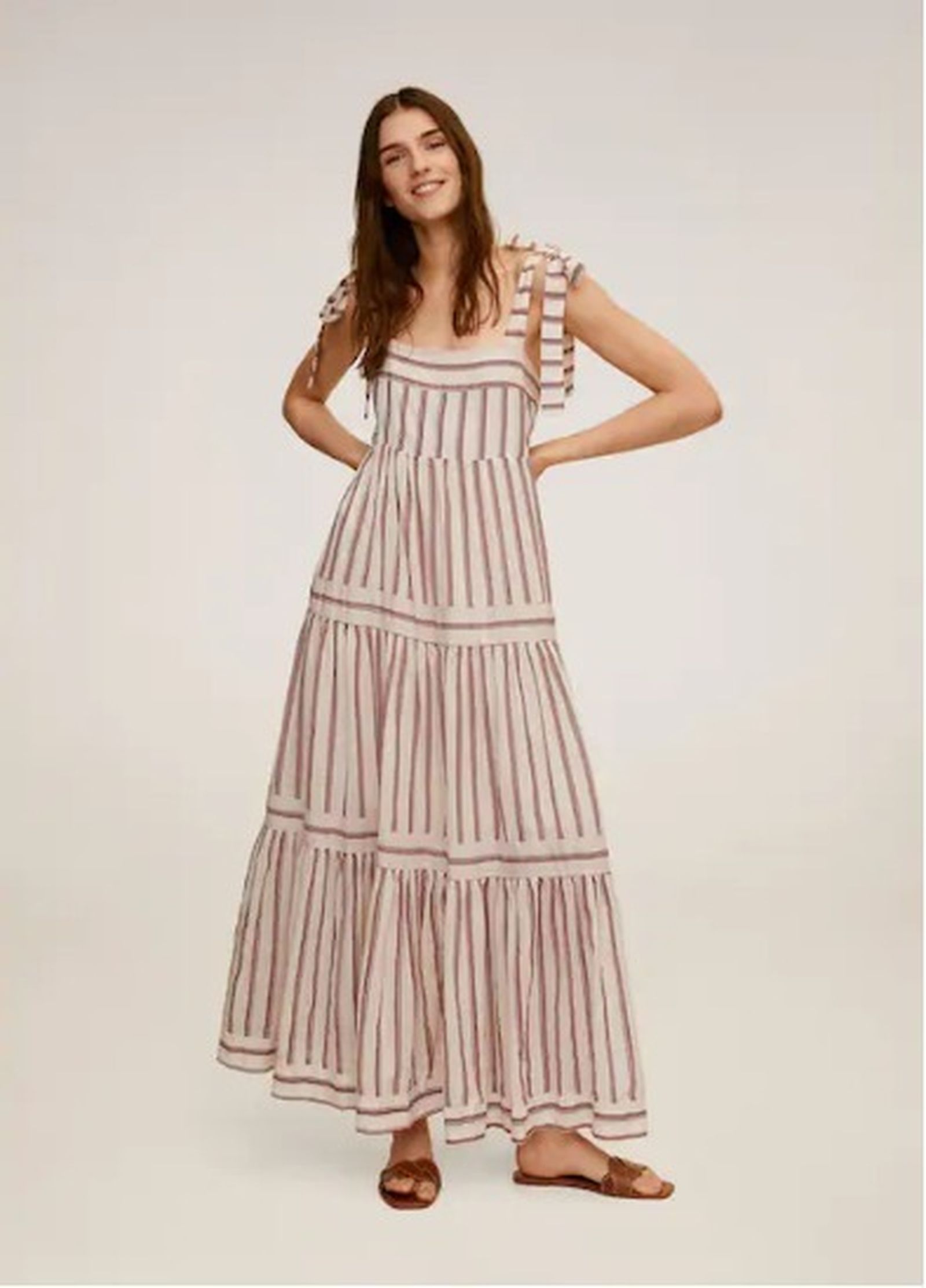 Vestido largo de Violeta. 39,99 euros.