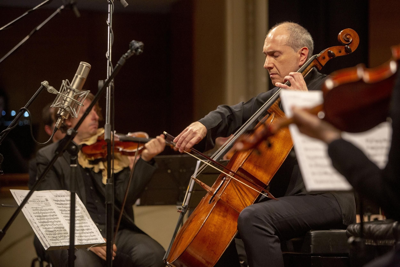 Asier Polo y la Barroca en el concierto, que se grabó para su edición discográfica.