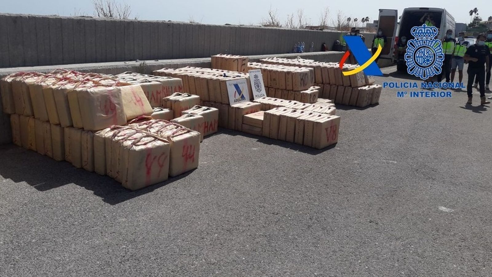 Uno de los alijos intervenidos a la trama.