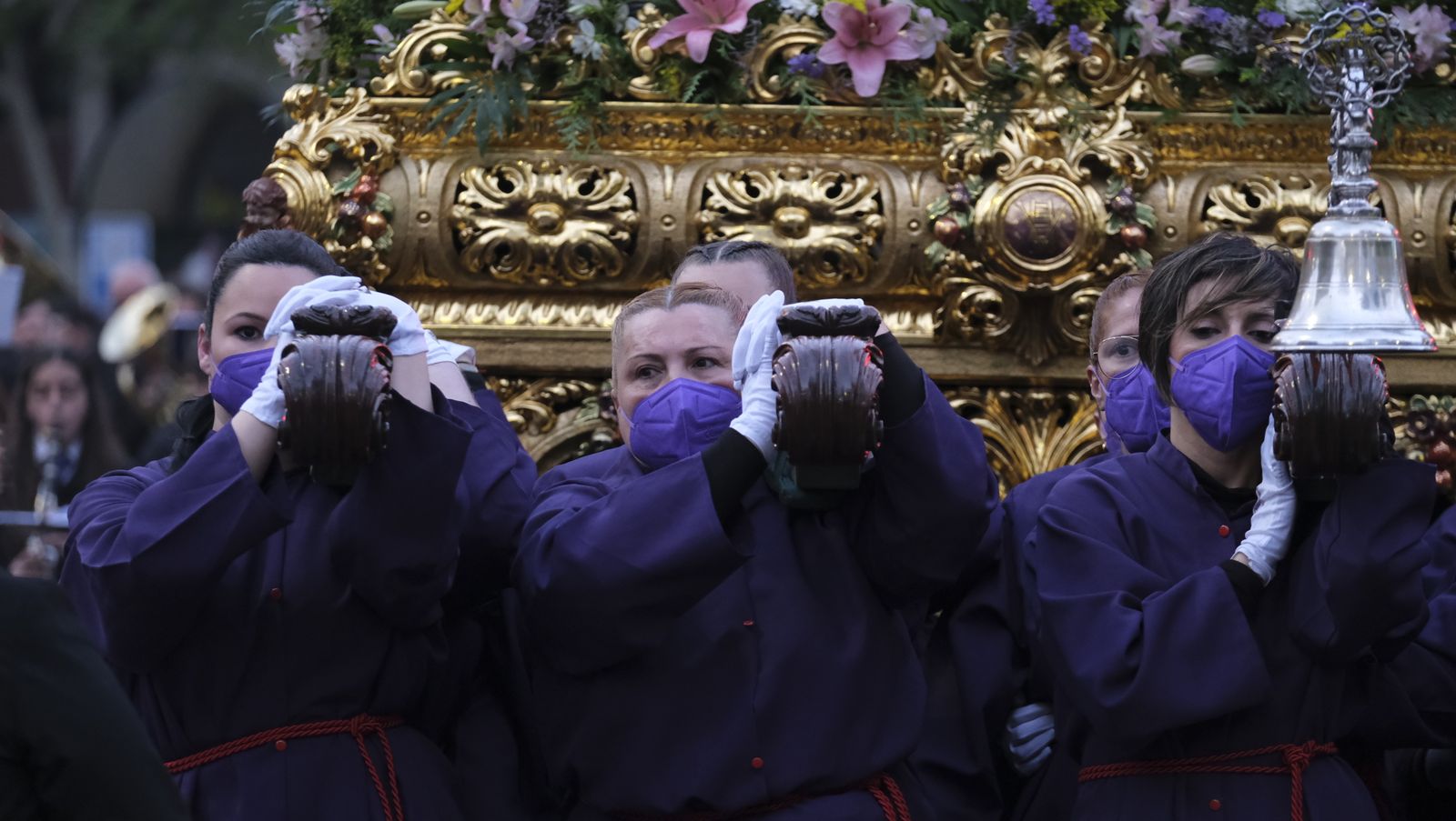Procesión del Encuentro en Almería, en imágenes.