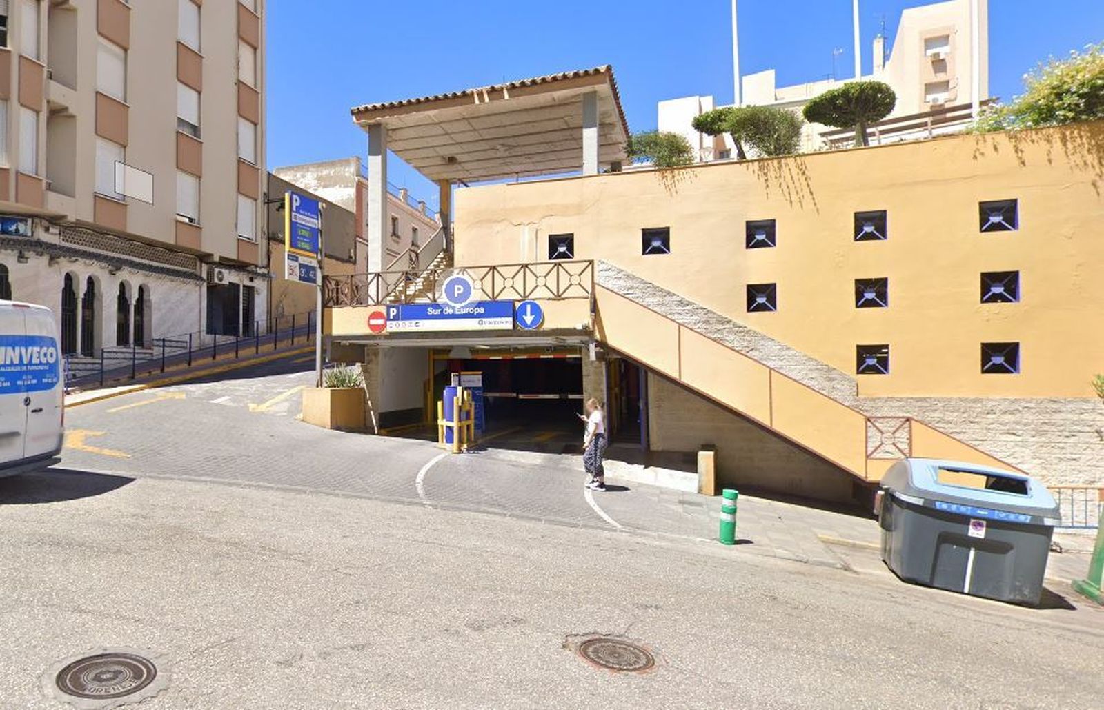 El parking donde ocurrieron los hechos.