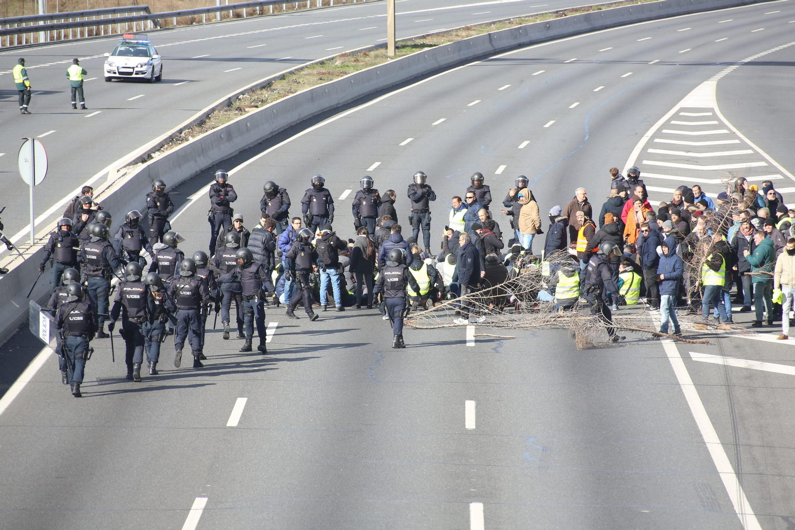 Las imágenes de las cargas policiales en Madrid