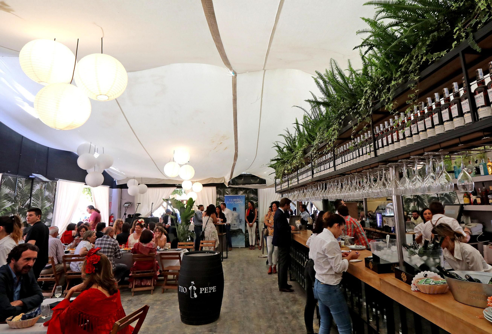 Interior de la caseta de Endesa, la mejor para el jurado.