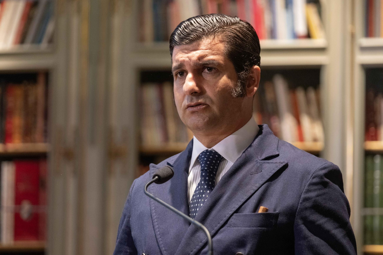 Morante de la Puebla, tras recibir la medalla de la Real Maestranza de Caballería de Ronda.