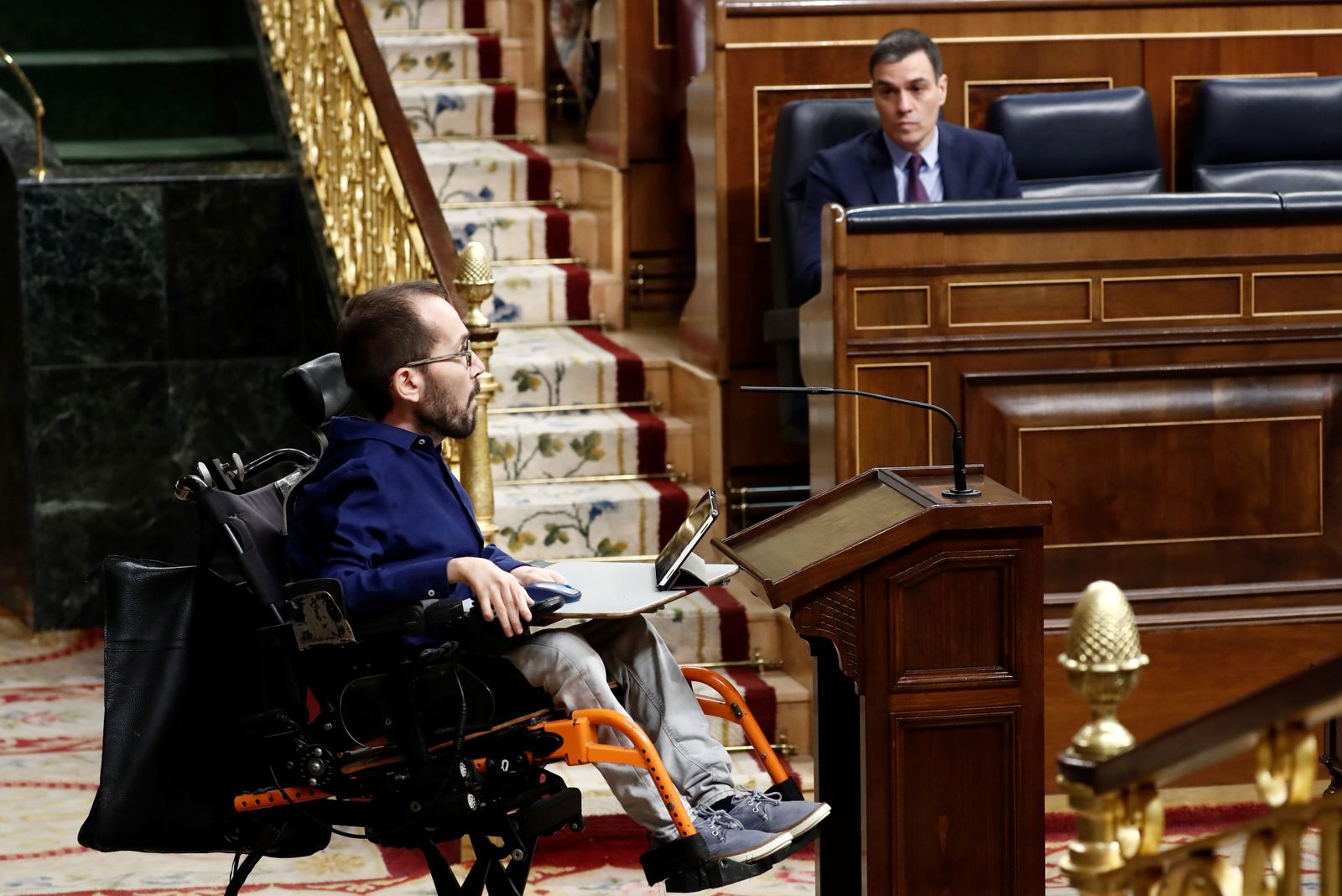 Pablo Echenique en el Congreso de los Diputados