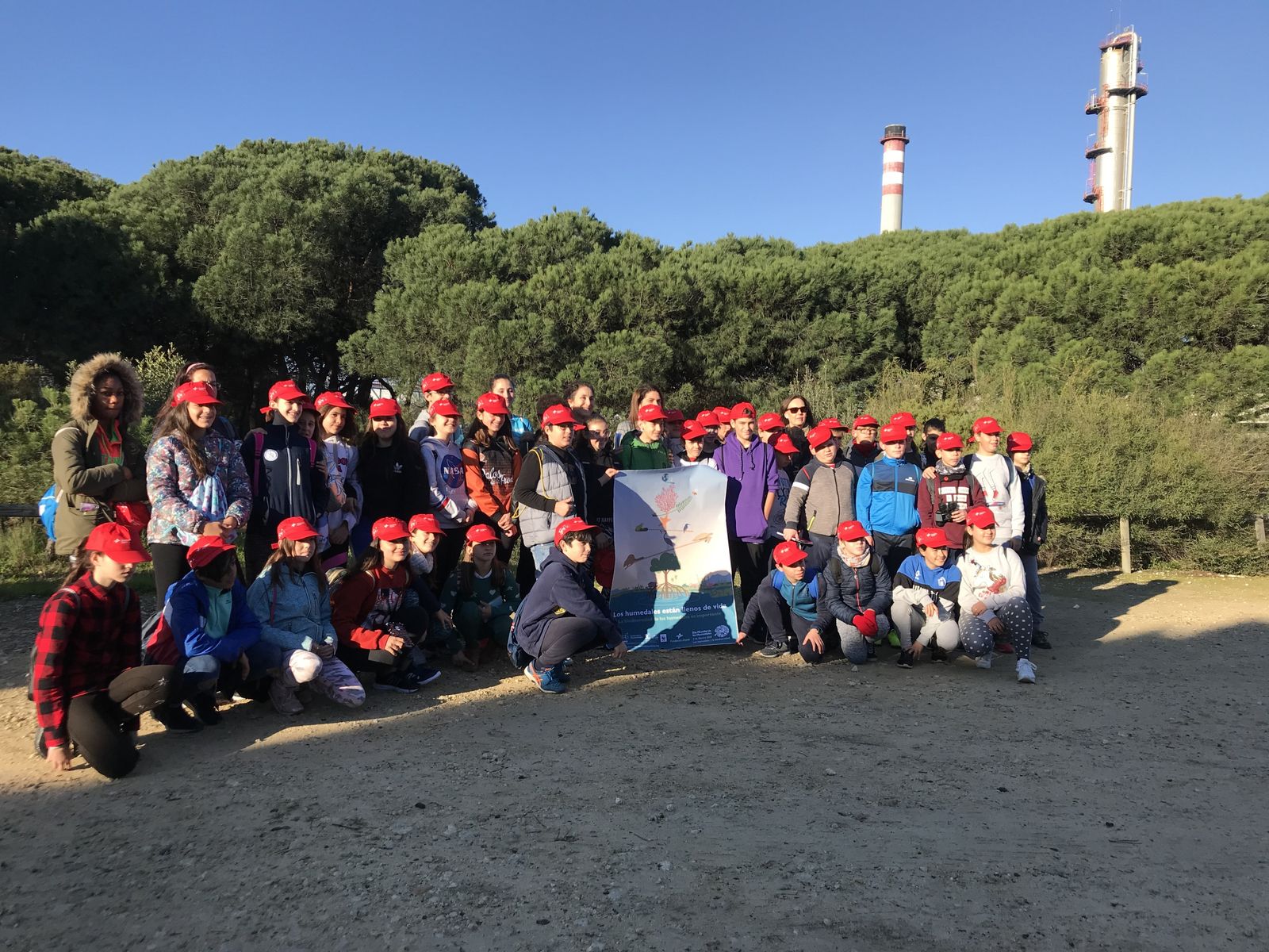 El pasado mes de febrero los escolares celebraron el  'Día Mundial de los Humedales' en la Laguna Primera de Palos