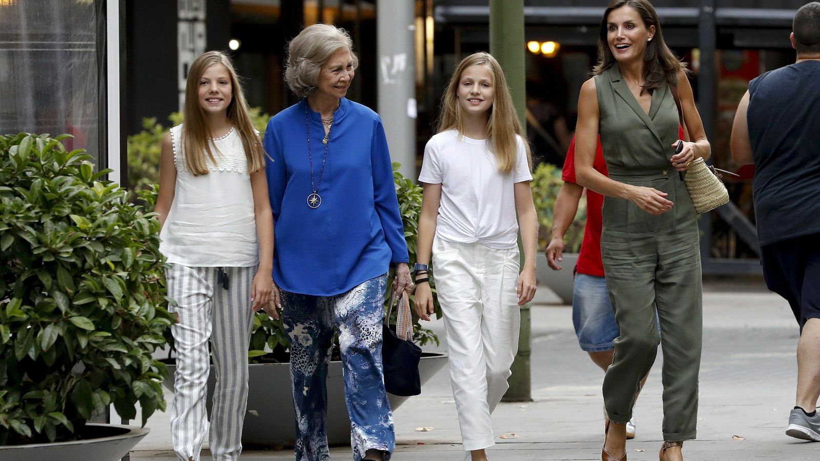 Las cuatro se mostraron muy cómplices durante su paseo por Palma.