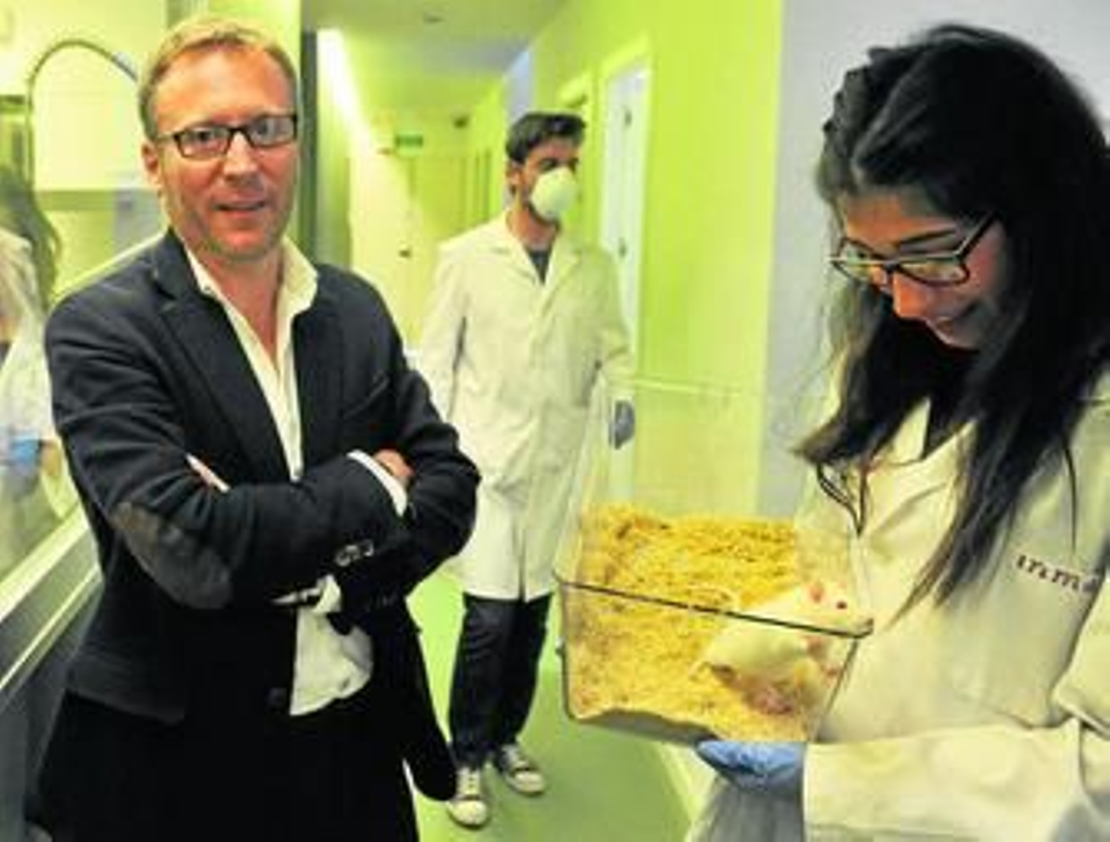 El profesor Juan Carlos López, en el laboratorio de la Facultad de Psicología.