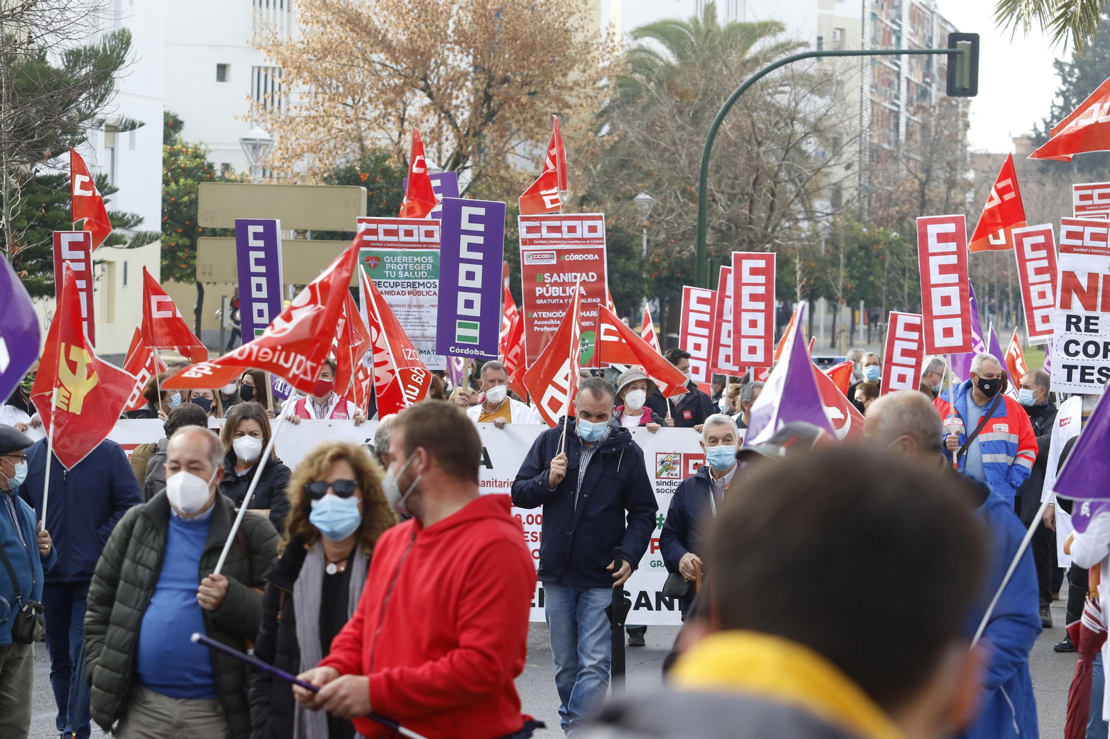 Un momento de la manifestación.