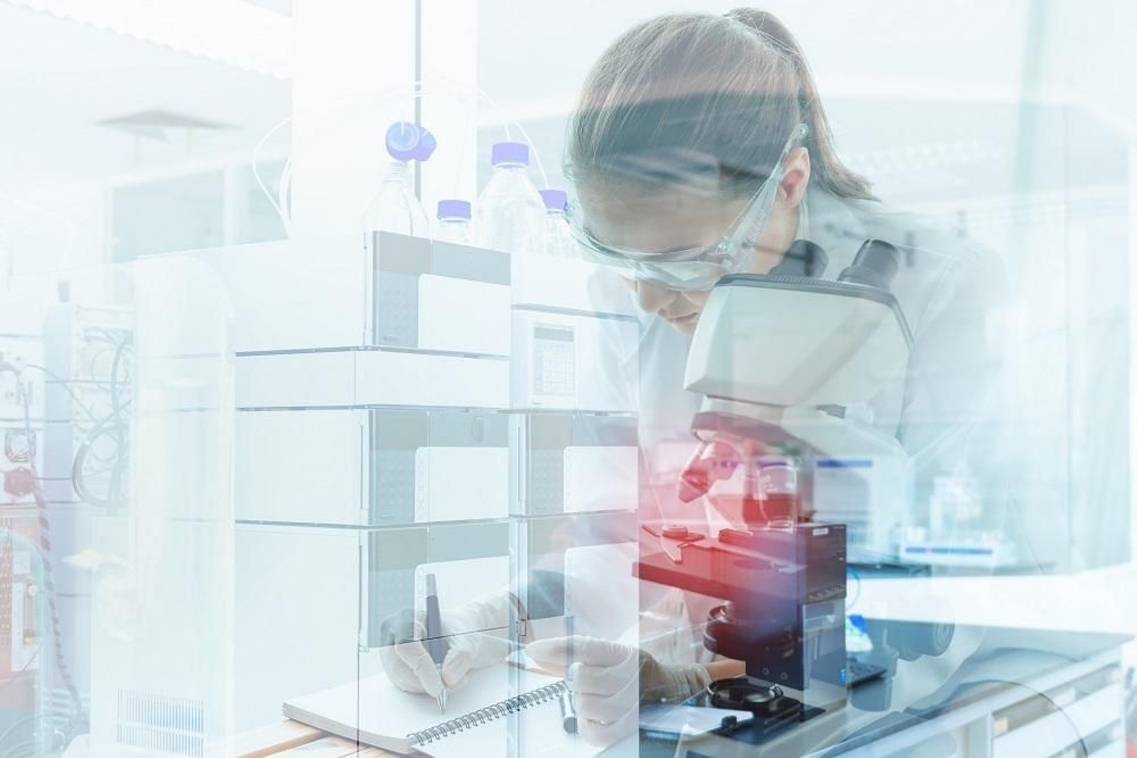 Una investigadora en plena sesión de trabajo. Una investigadora en plena sesión de trabajo.