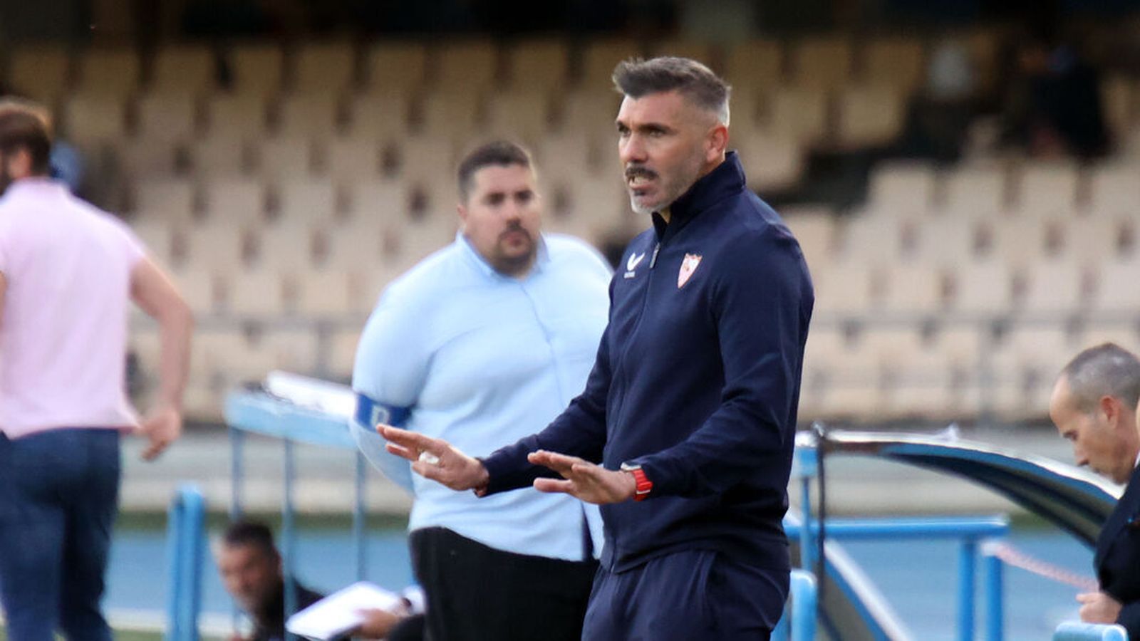 Jose Serrano, en Chapín en el encuentro ante el Xerez DFC.